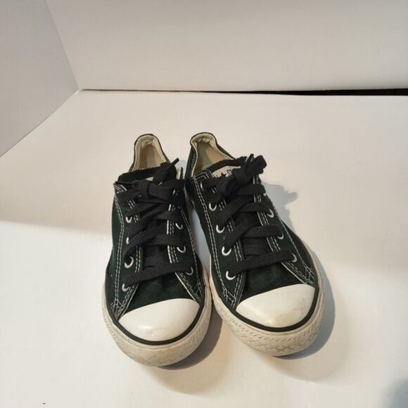 Converse All‎ Star Kids Black Round Toe Lace Up Sneaker Athletic Shoes Size 2 - Picture 9 of 9